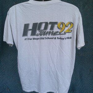 RADIO STATION HOT 92 JAMZ T SHIRT, WORN